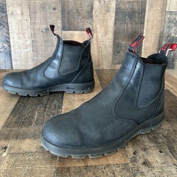 Redback Soft Toe Black Slip On Work Boots Mens US 11 - Picture 1 of 12